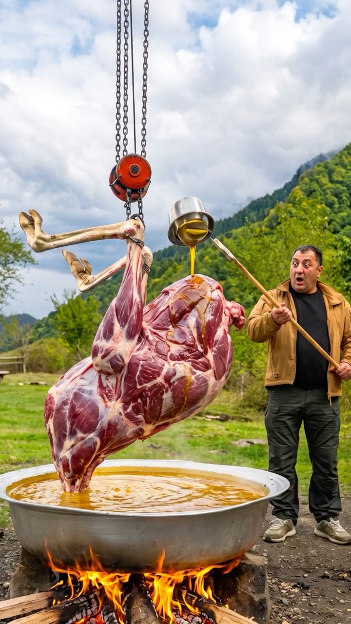 Deep-Fried Whole Ostrich