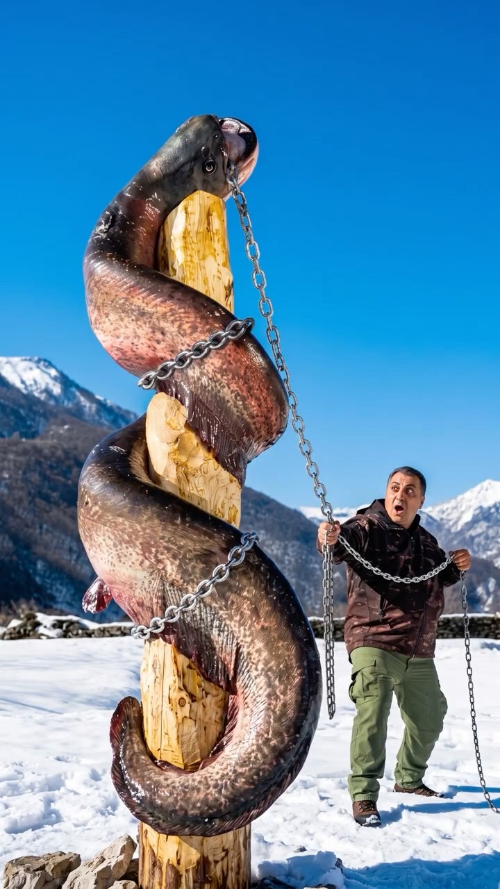 Giant Naqqa Caught & Cooked Over an Open Fire