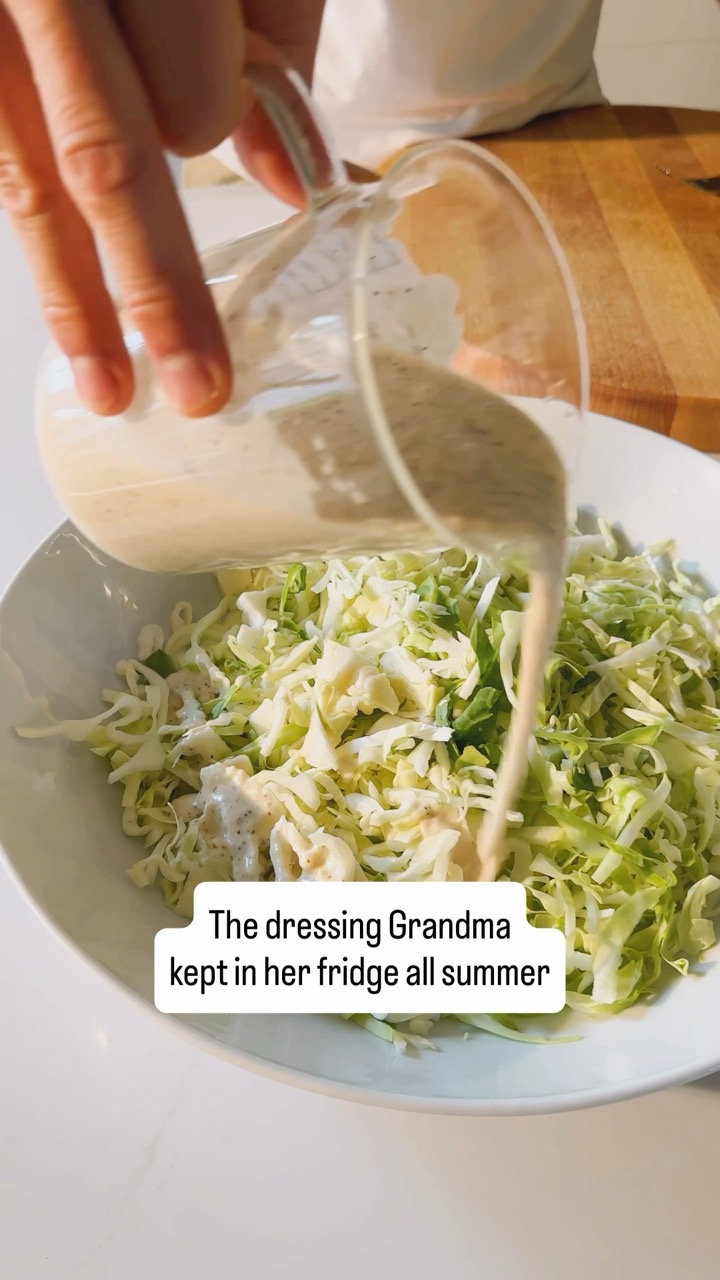 The dressing Grandma kept in her fridge all summer!