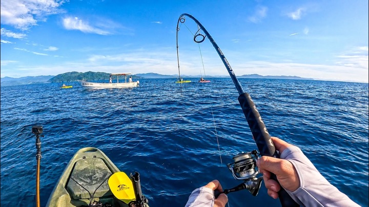Kayak Fishermen Battle MONSTER Fish in the Pacific (Catch & Cook)