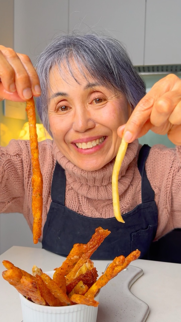 McDonald's Fries vs Mum's Japanese Long Fries pt.8